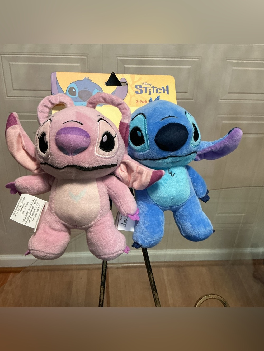 Set Of 2 Disney Angel A.K.A. Experiment Stitch 10” Plush Lilo & Stitch